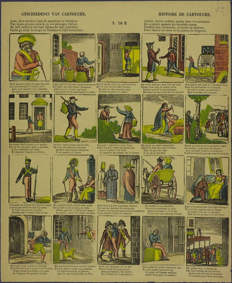 Geschiedenis van Cartouche-Catchpenny print-PRENT 0107