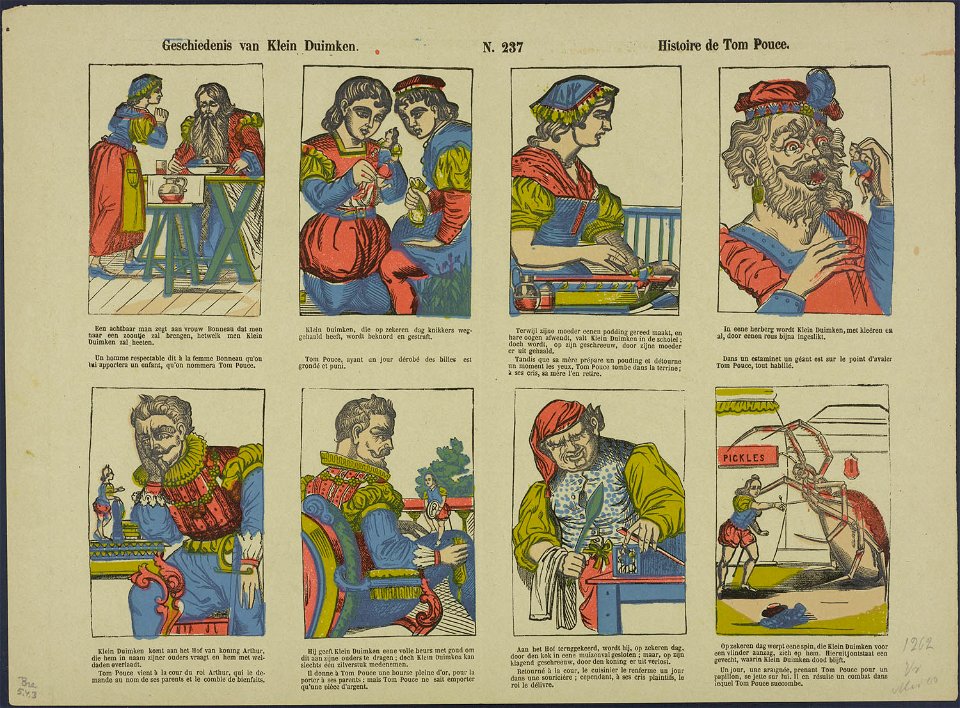 Geschiedenis van Klein Duimken-Catchpenny print-Borms 0304