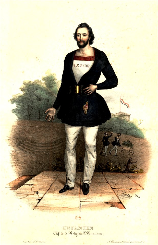 Enfantin Chef de la Religion Saint-Simonienne Leclerc