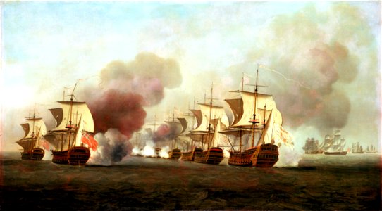 End of Knowles' action off Havana, 1 October 1748 RMG BHC0374