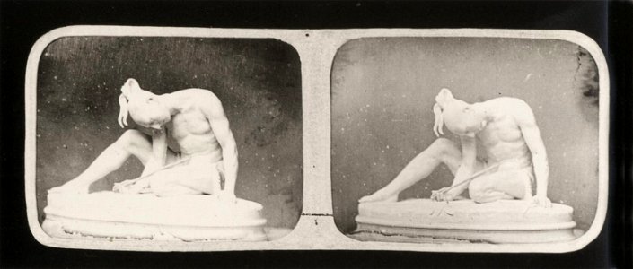 Englischer Photograph um 1851 - Marmorskulptur, London (Zeno Fotografie)