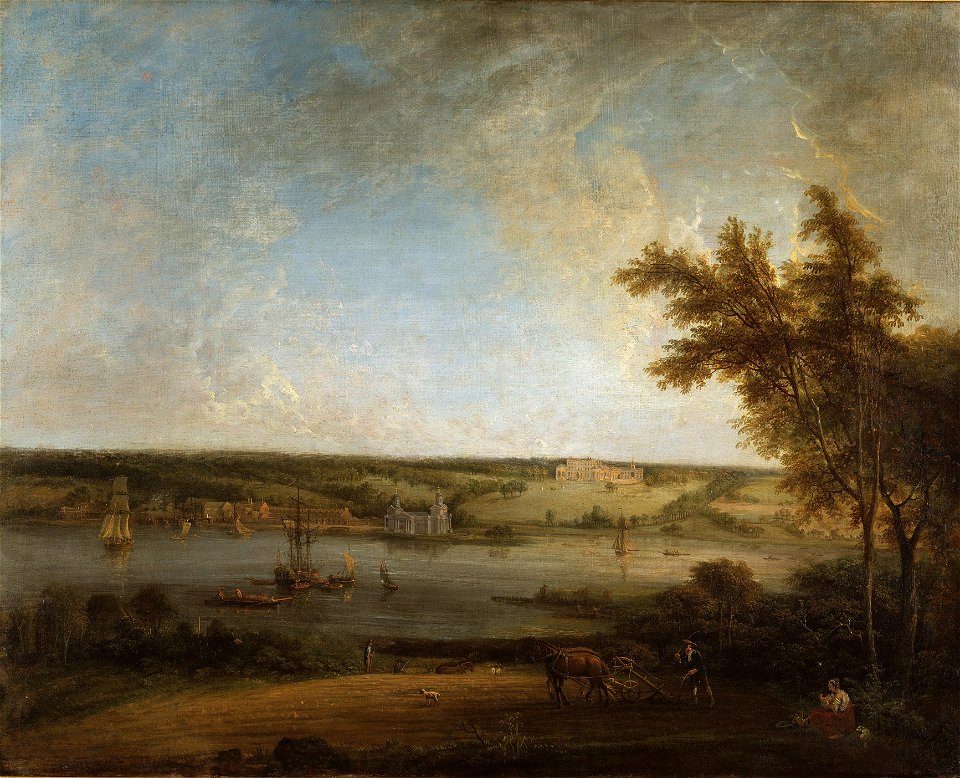 English Landscape from Mistley Hall, Essex (Elias Martin) - Nationalmuseum - 19325