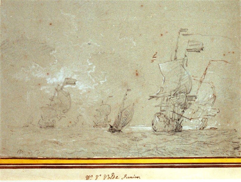 English ships under way in a moderate breeze RMG PW6987