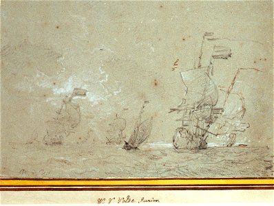 English ships under way in a moderate breeze RMG PW6987