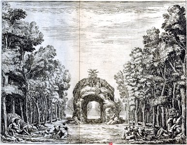 Engraving from 'Scene e machine preparate alle nozze di Teti Balletto reale' – INHA NUM 4 RES 1152 vue 14 Prologue