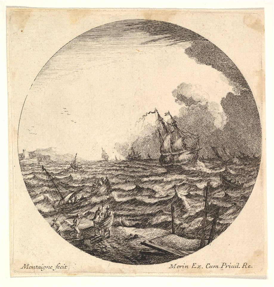 Matthieu van Plattenberg - Tempest in a roundel composition