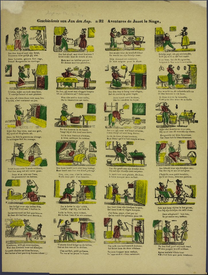 Geschiedenis van Jan den Aap-Catchpenny print-PRENT 0177