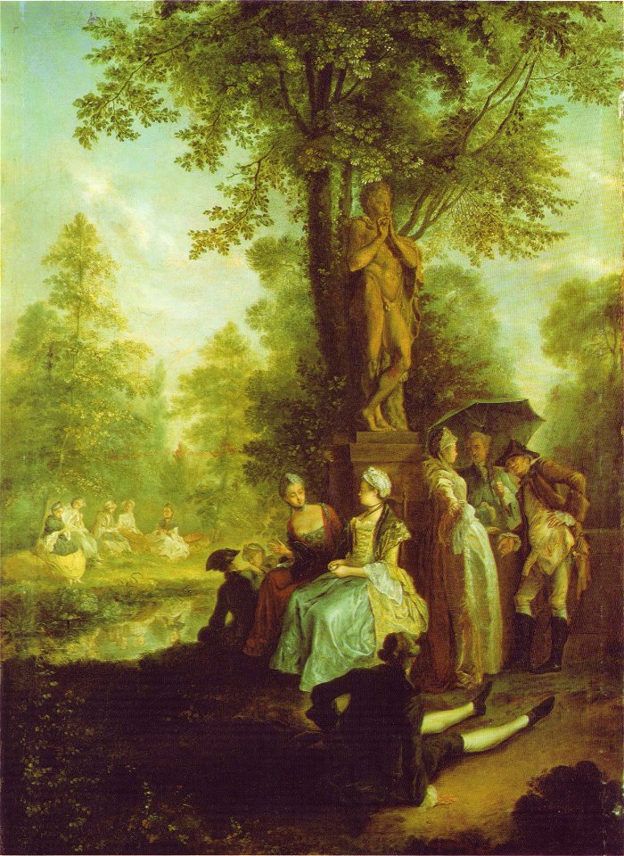 Gesellschaft im Tiergarten, Daniel Chodowiecki, 1780