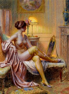 Delphin Enjolras - Les Bas. Free illustration for personal and commercial use.