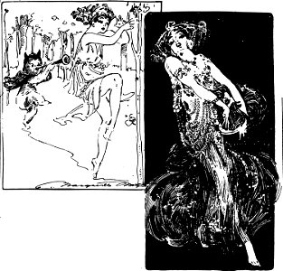 Gertrude Hoffman (dancer), drawn by Marguerite Martyn, 1909