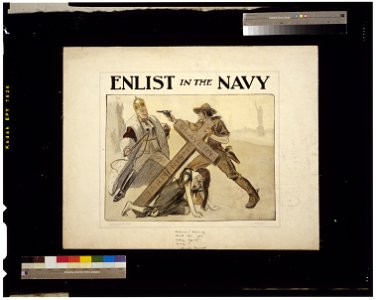 Enlist in the navy - Louis Raemaekers. LCCN2005691285. Free illustration for personal and commercial use.