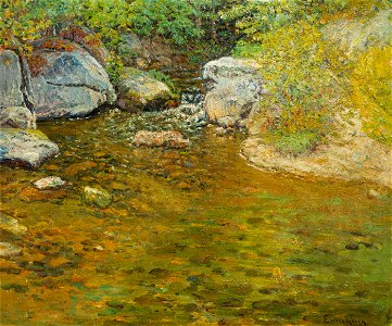 Trout Brook by John Joseph Enneking. Free illustration for personal and commercial use.