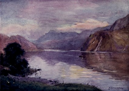 Ennerdale Lake at Sunset - The English Lakes - A. Heaton Cooper