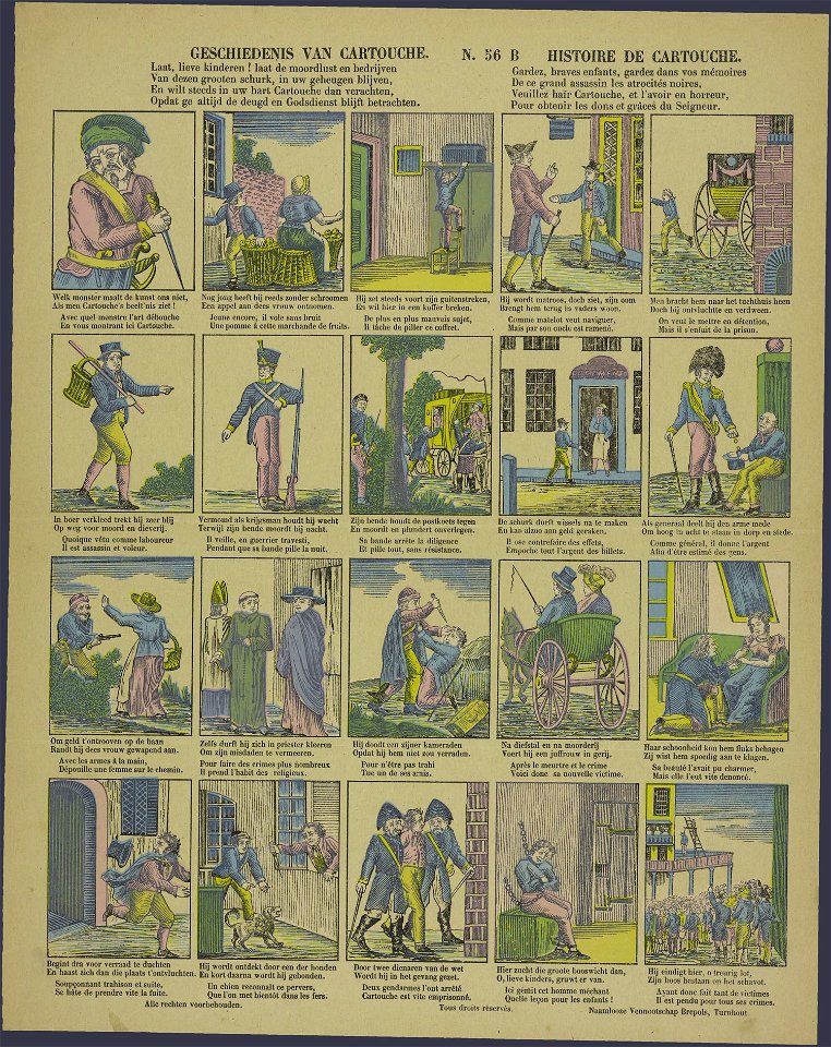 Geschiedenis van Cartouche-Catchpenny print-PRENT 0135