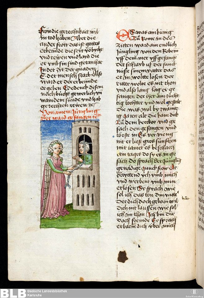 Gesta Romanorum - Donaueschingen 61v