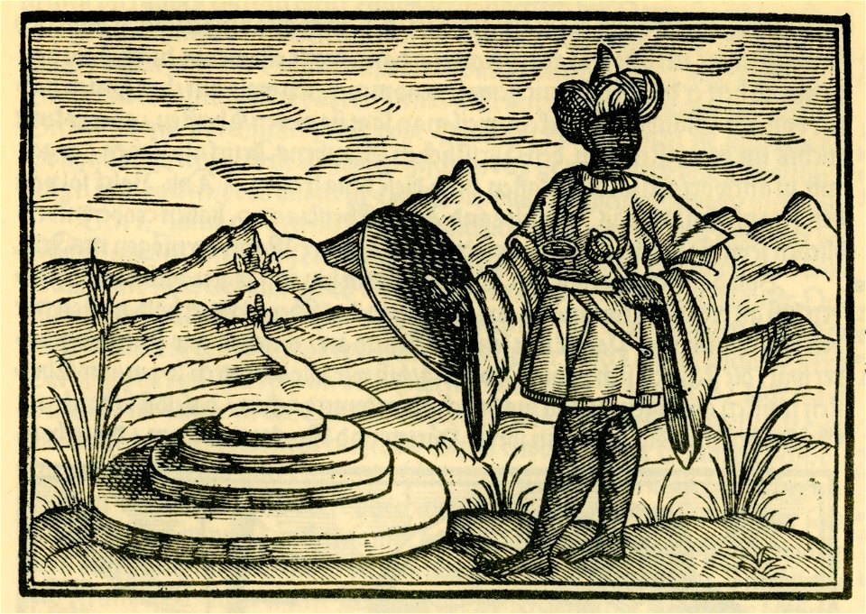 Gestalt eines Druzen und form eines arabischen Grabs - Schweigger Salomon - 1608