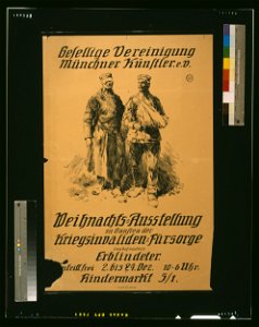 Gesellige Vereinigung Münchner Künstler e.v. Weihnachts Ausstellung zu gunsten der Kriegsinvaliden, für sorge ins besonders Erblindeter ... - A.H. 17. LCCN2004665879