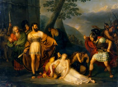 Enrico Scuri - König Starno zeigt Fingal seine tote Tochter - 3749 - Kunsthistorisches Museum