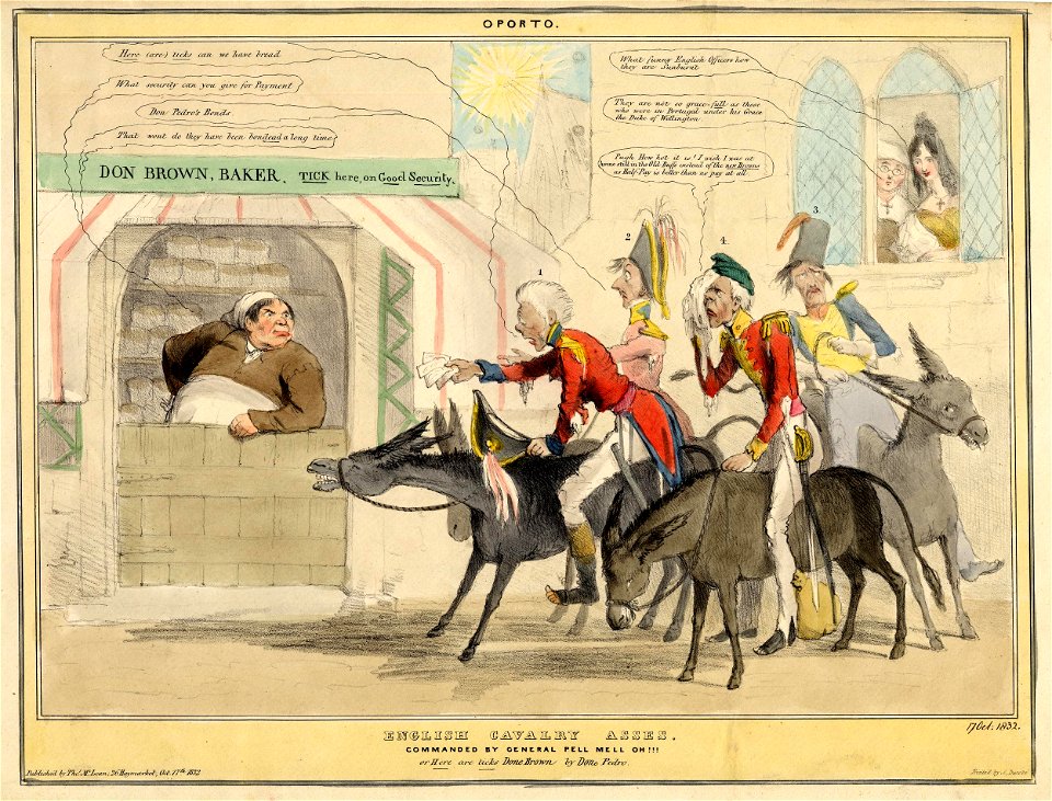 English cavalry asses. Commanded by General Pell Mell oh!!! (BM 1868,0808.9446)