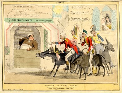 English cavalry asses. Commanded by General Pell Mell oh!!! (BM 1868,0808.9446)
