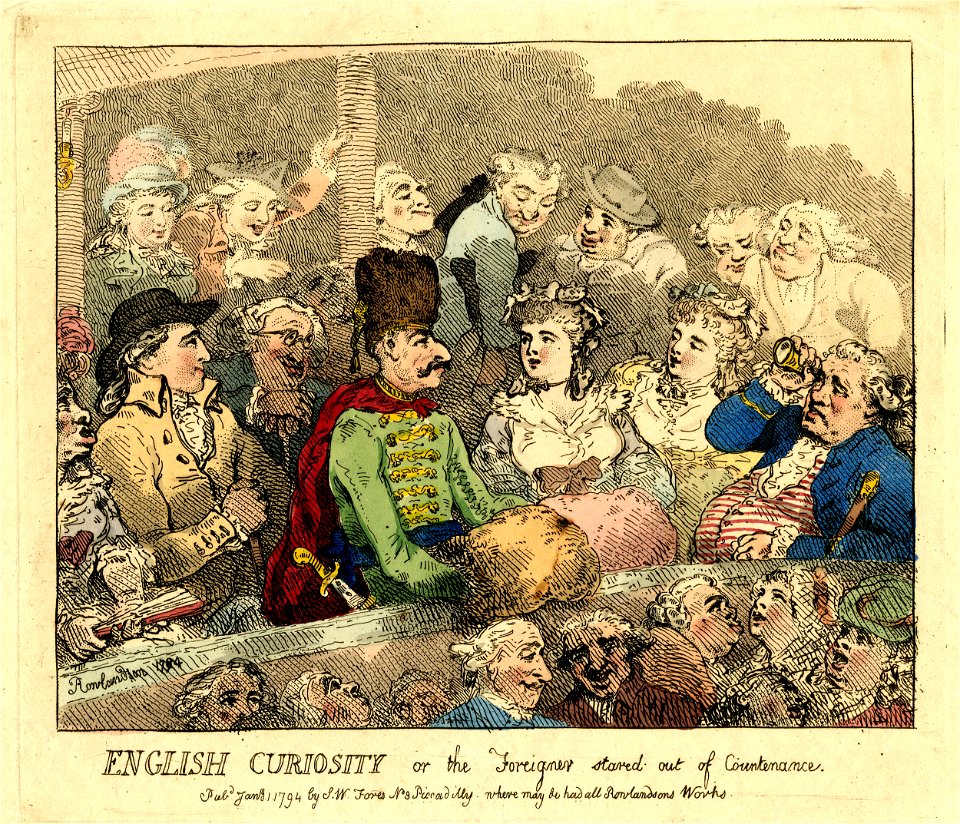 English curiosty or the foreigner stared out of countenance. (BM 1867,0713.401)