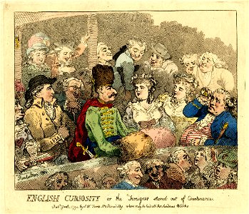 English curiosty or the foreigner stared out of countenance. (BM 1867,0713.401)