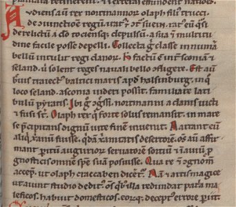 Gesta Hammaburgensis ecclesiae pontificum, Liber Secundus, Capitulum 38 (cropped)