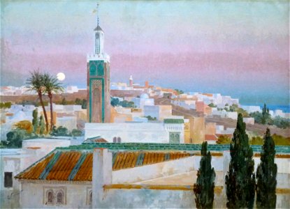 Enrique Simonet - Atardecer en Tánger - 1914