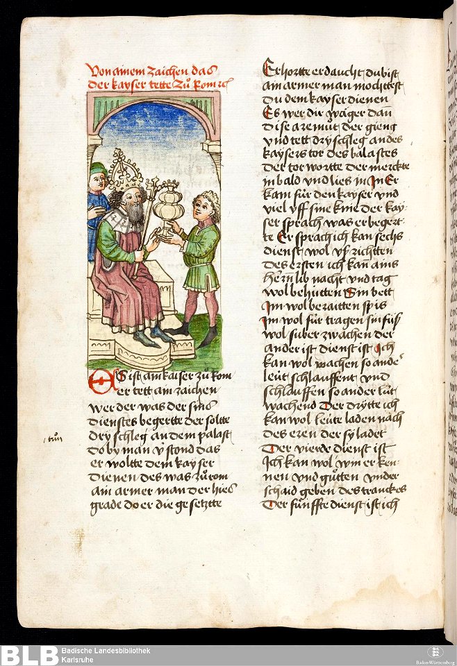 Gesta Romanorum - Donaueschingen 71v