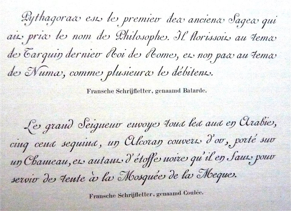 Enschede-cursive French letters Balarde versus Coulée
