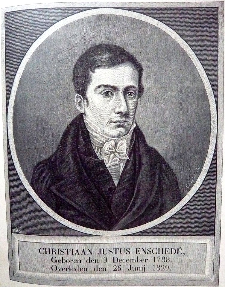 Enschede-portrait of Christiaan Justus Enschedé 1788-1829