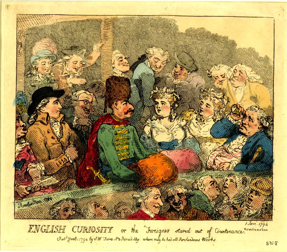 English curiosity or the foreigner stared out of countenance (BM 1868,0808.6331 1)