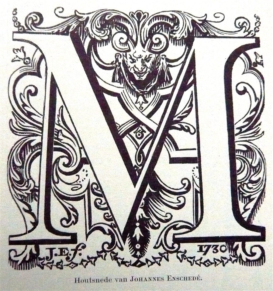 Enschede-woodcut by Johannes Enschedé 1730