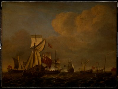English royal yachts with a French ship saluting RMG BHC0835