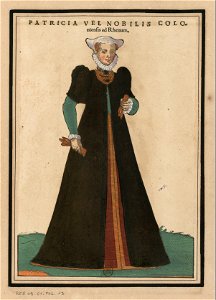 Ensemble de gravures de costumes d'Allemagne du XVIe siècle.f013