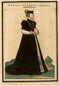 Ensemble de gravures de costumes d'Allemagne du XVIe siècle.f021