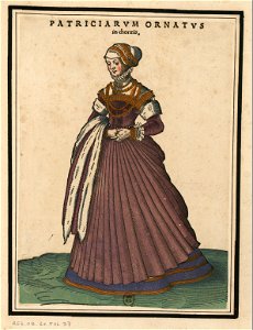 Ensemble de gravures de costumes d'Allemagne du XVIe siècle.f037