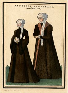 Ensemble de gravures de costumes d'Allemagne du XVIe siècle.f049