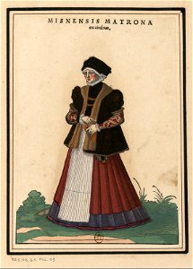 Ensemble de gravures de costumes d'Allemagne du XVIe siècle.f059