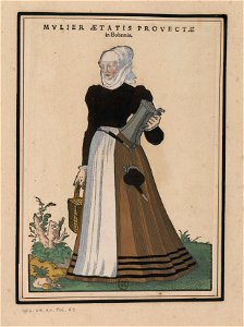 Ensemble de gravures de costumes d'Allemagne du XVIe siècle.f063
