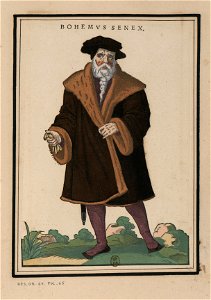 Ensemble de gravures de costumes d'Allemagne du XVIe siècle.f065