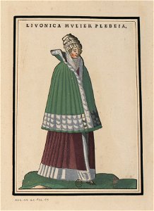 Ensemble de gravures de costumes d'Allemagne du XVIe siècle.f069