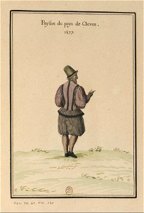 Ensemble de gravures de costumes d'Allemagne du XVIe siècle.f114
