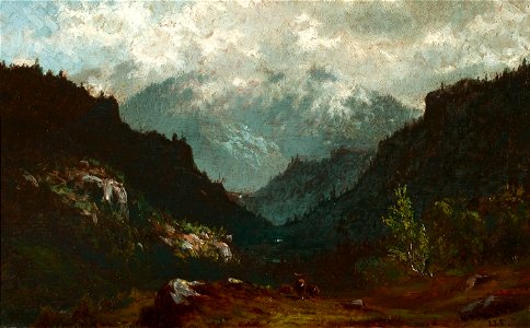 Wilmington Pass Adirondacks-John Joseph Enneking. Free illustration for personal and commercial use.