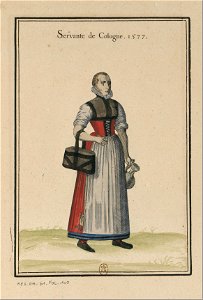 Ensemble de gravures de costumes d'Allemagne du XVIe siècle.f124