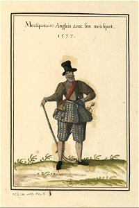 Ensemble de gravures de costumes d'Ecosse du XVIe siècle.f09
