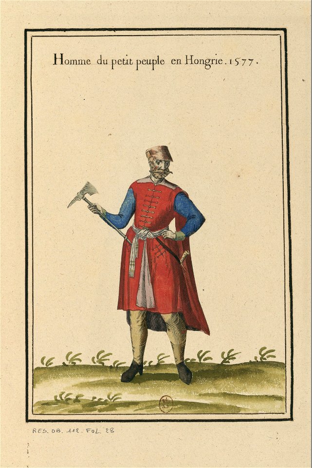 Ensemble de gravures de costumes d'Ecosse du XVIe siècle.f17