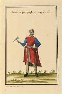 Ensemble de gravures de costumes d'Ecosse du XVIe siècle.f17