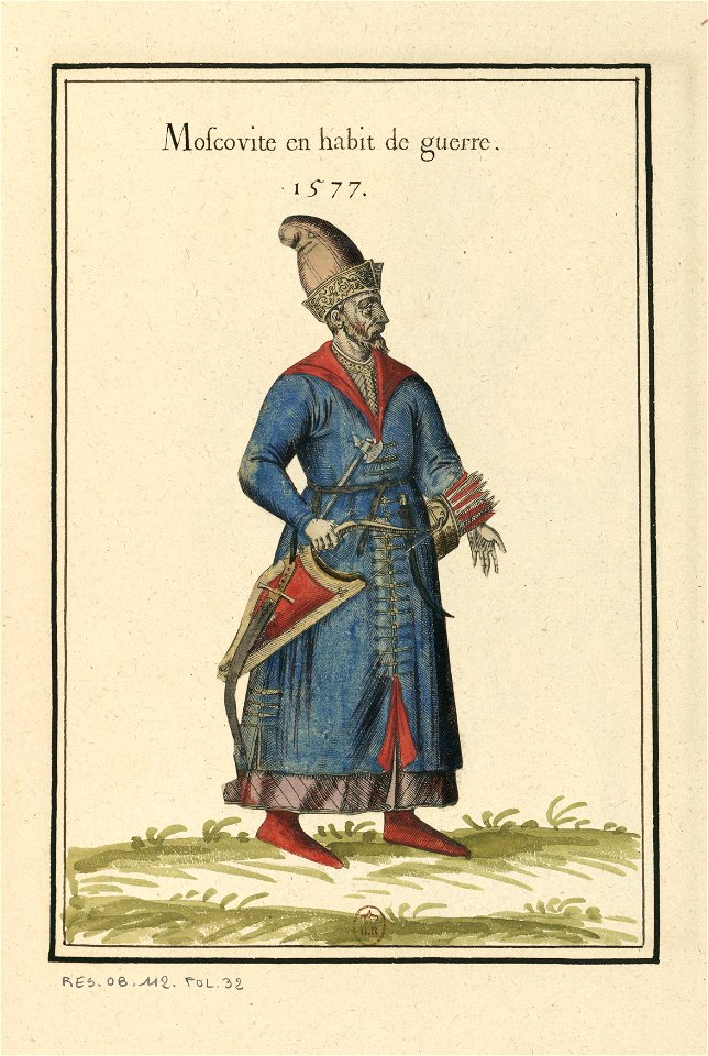 Ensemble de gravures de costumes d'Ecosse du XVIe siècle.f21