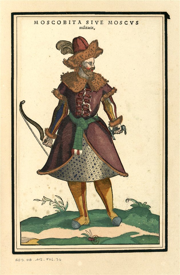Ensemble de gravures de costumes d'Ecosse du XVIe siècle.f23